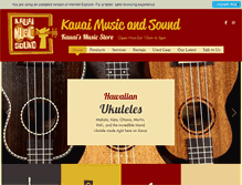 Tablet Screenshot of kauaimusicandsound.com